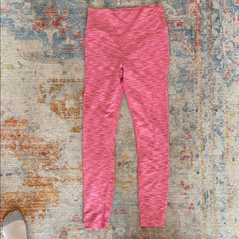 Outdoor Voices Pink Heathered Leggings